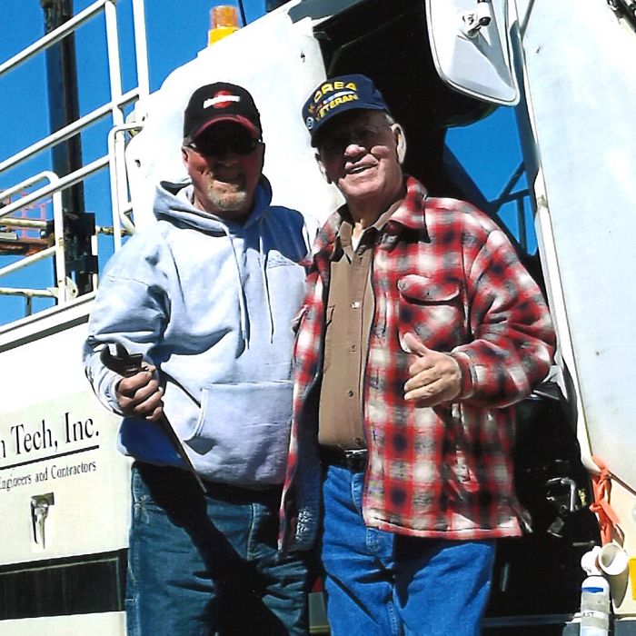 Ron Hendershot and his dad