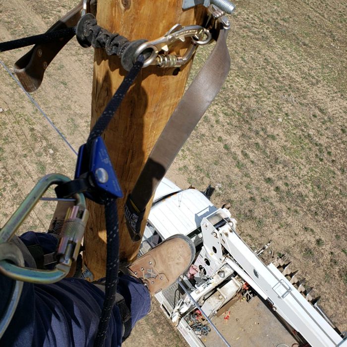 Art Melendez view from power pole